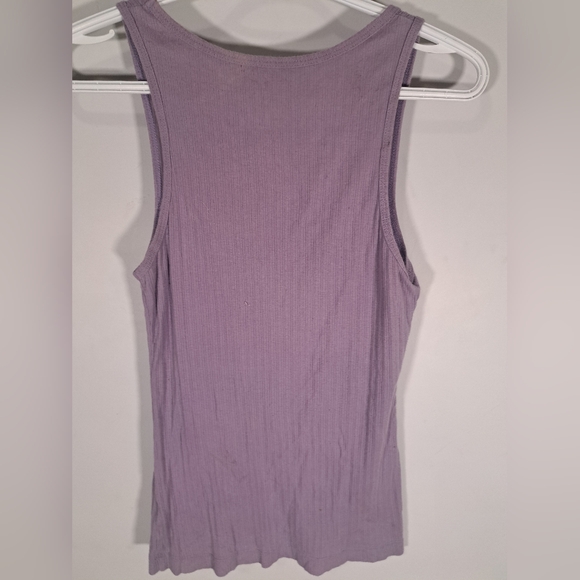 Sentiments Purple Butterfly Muscle Top - Picture 4 of 5